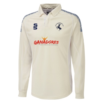 HUNTINGDONSHIRE CCC 50+ — Long Sleeve Shirt White Trim