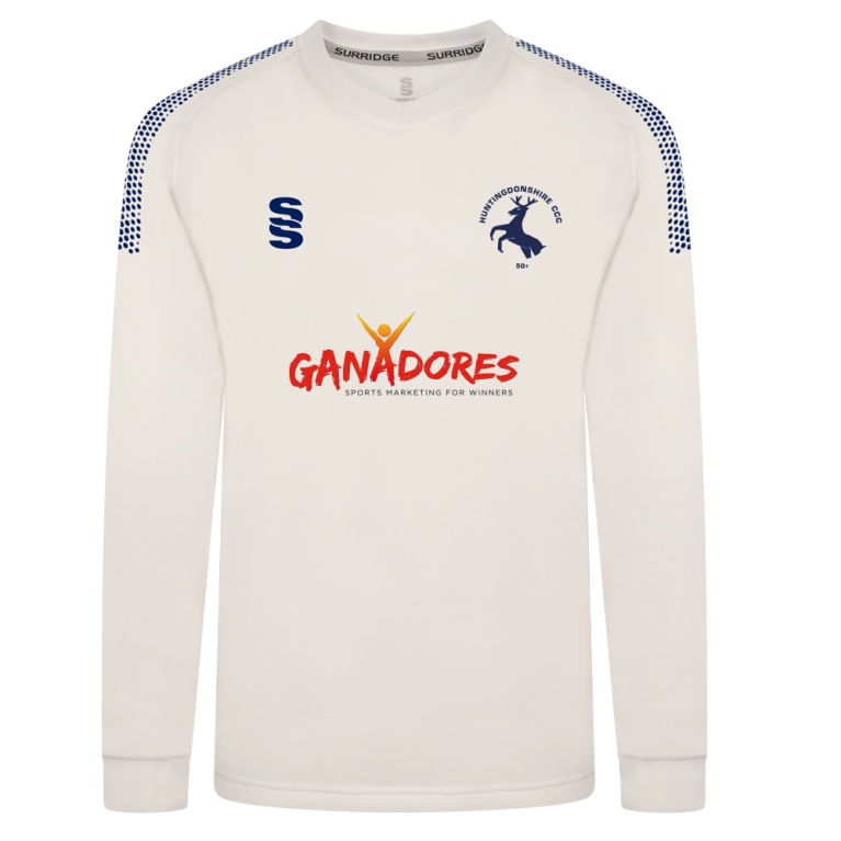 HUNTINGDONSHIRE CCC 50+ Blast Long Sleeve Cricket Sweater
